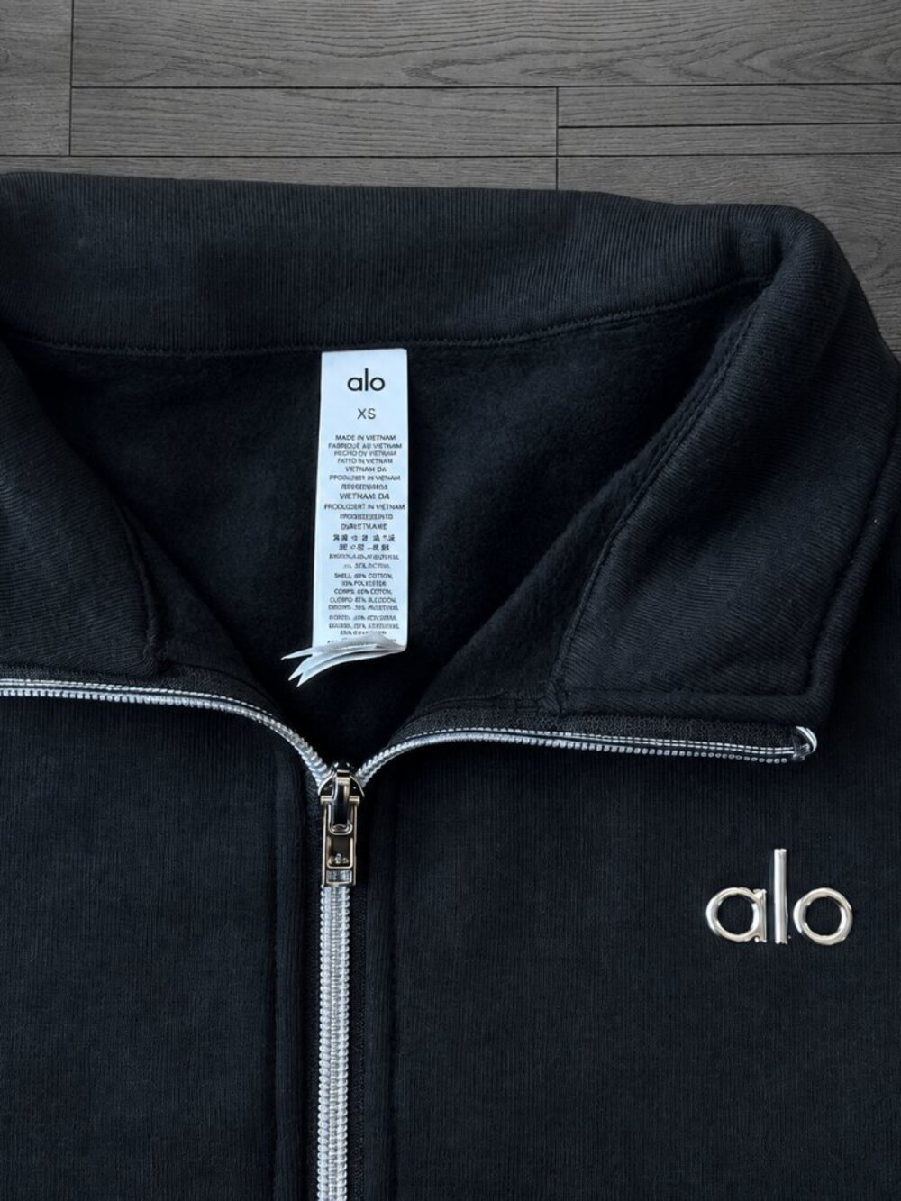 ALO Yoga Accolade Navy 1/4 Zip Pullover Sweatshirt | NWT - Picture 4 of 7